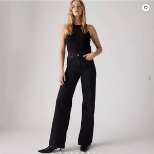NWT Ribcage Wide Leg Women's Jeans 28Wx32L Rosie Posie